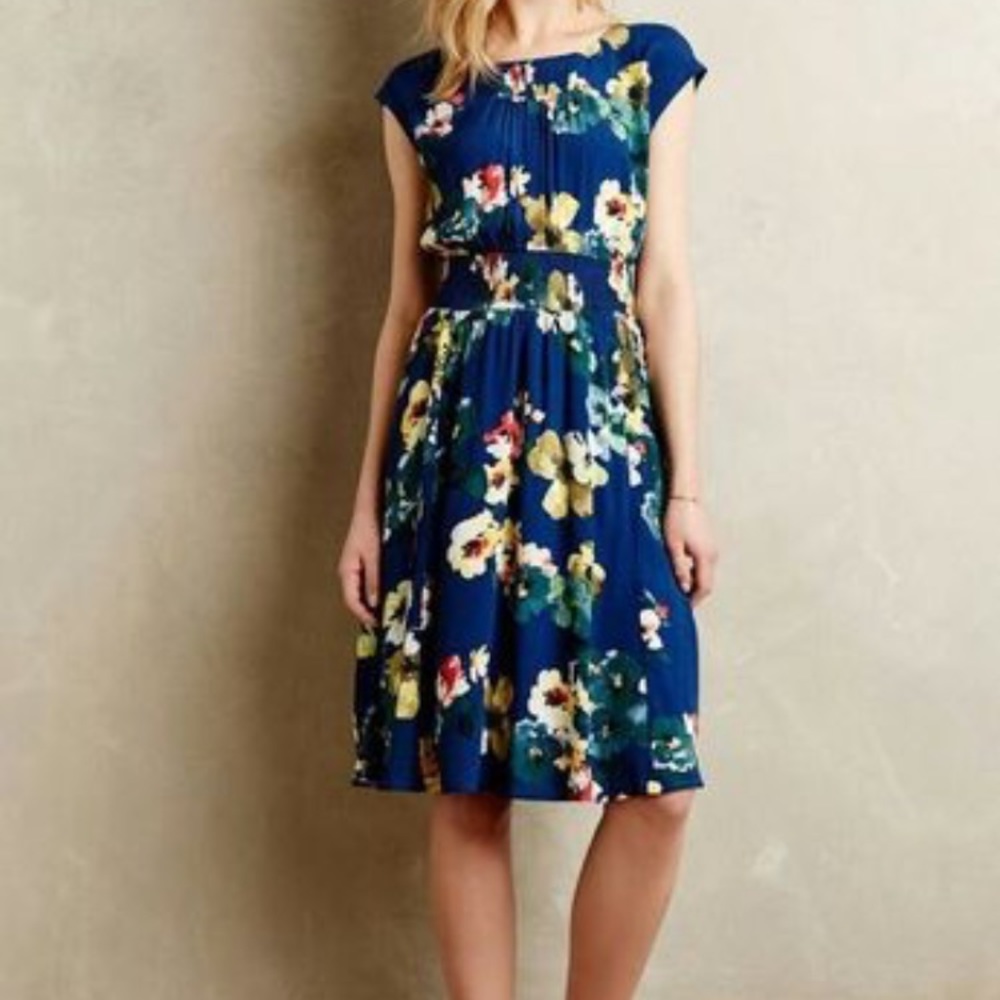 Anthropologie Maeve dress Med NWOT spring floral